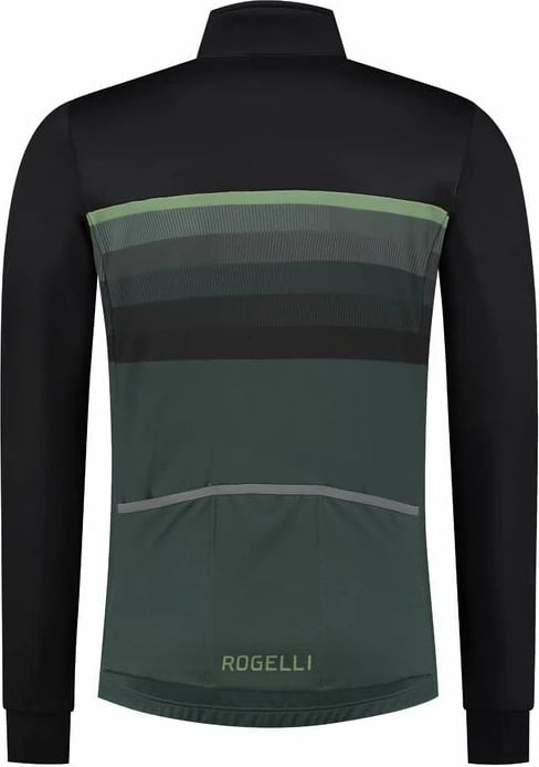 Jakne dimri për meshkuj Rogelli, e zezë dhe e gjelbër