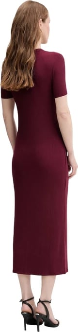 Fustan Calvin Klein Jeans femra bordeaux