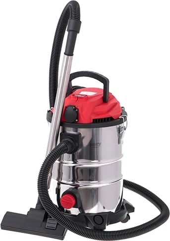 Fshesë industriale me korent, Adler, CR 7045, 25L, 1400W nominale 3400W maksimale, tharje/lagështi + fryrje, prizë për vegla, inox