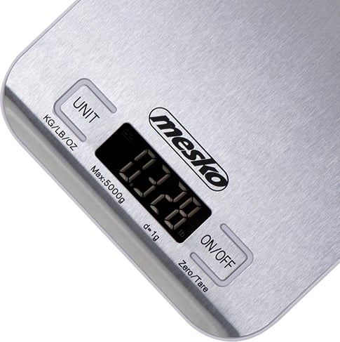 Peshore kuzhine, Adler MS3169, 5 kg d=1 g, funksion TARE, inox, e bardhë