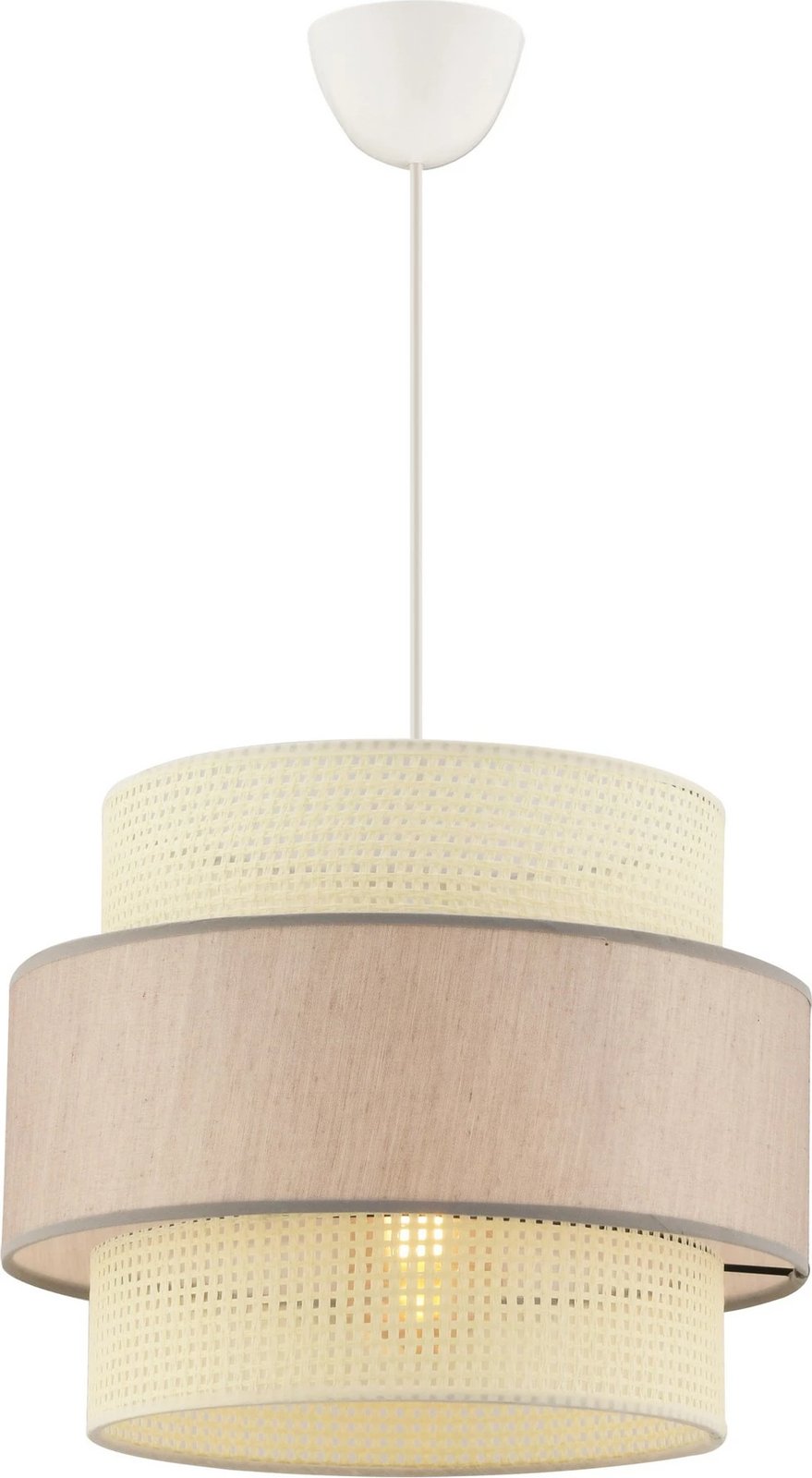 Llambë tavani Opviq, model Cascade, e bardhë dhe bezhë Llambë tavani Opviq, model Cascade, e bardhë dhe bezhë