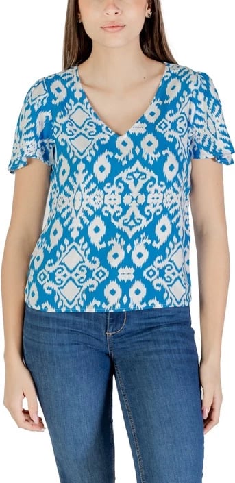 Bluzë Vero Moda femra, e kaltër e çelët