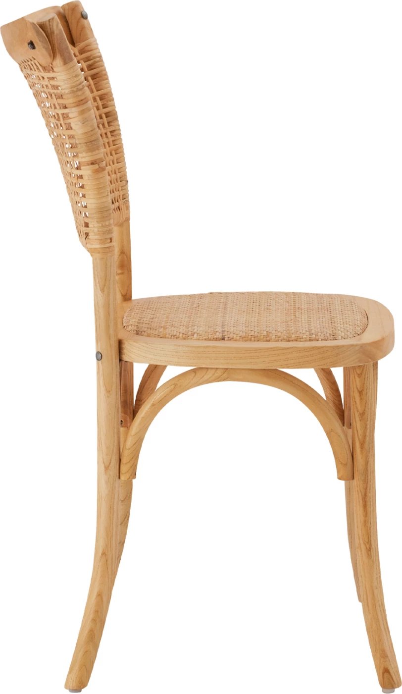 Karrige druri me ratan, ngjyrë natyrale, FH8752.01, 49x54x89 cm