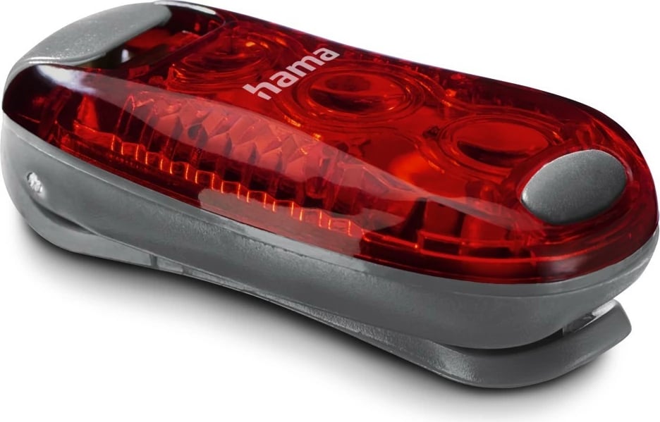 Dritë sigurie me kapëse, Hama, 228618, 3 modalitete ndriçimi, set 2 copë, e zezë/e kuqe