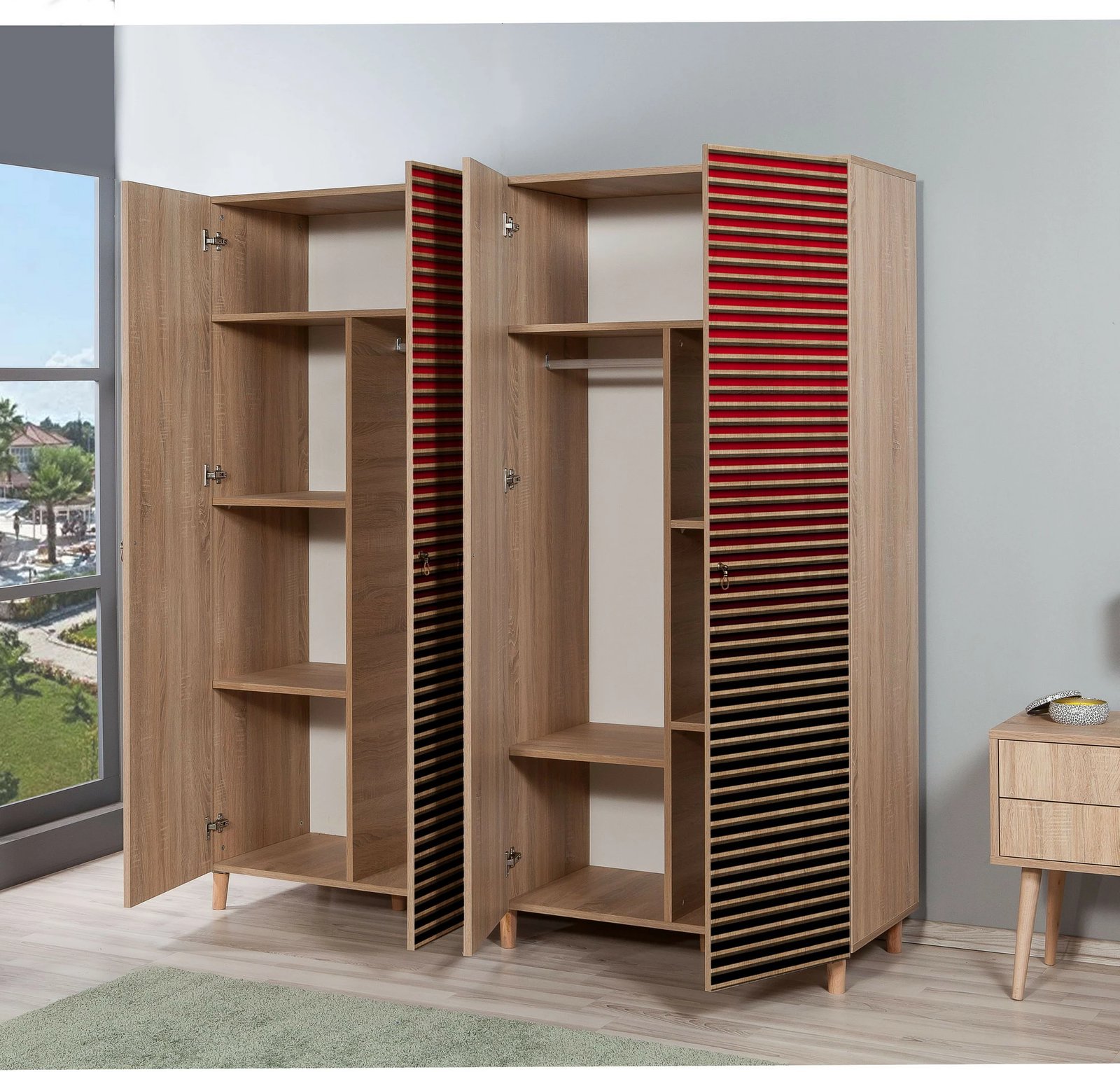 Dollap Hanah Home, İmaj - 221, ngjyrë sonoma oak, dizajn modern ombre