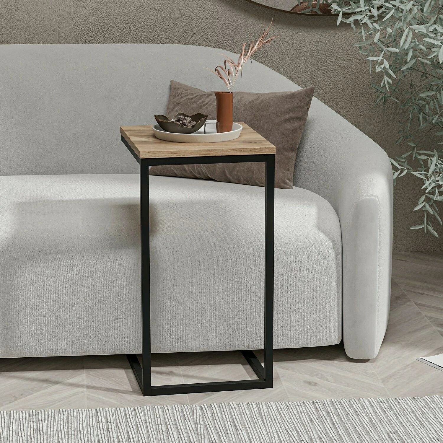 Tavolinë anësore Hanah Home, Davin, ngjyrë arre