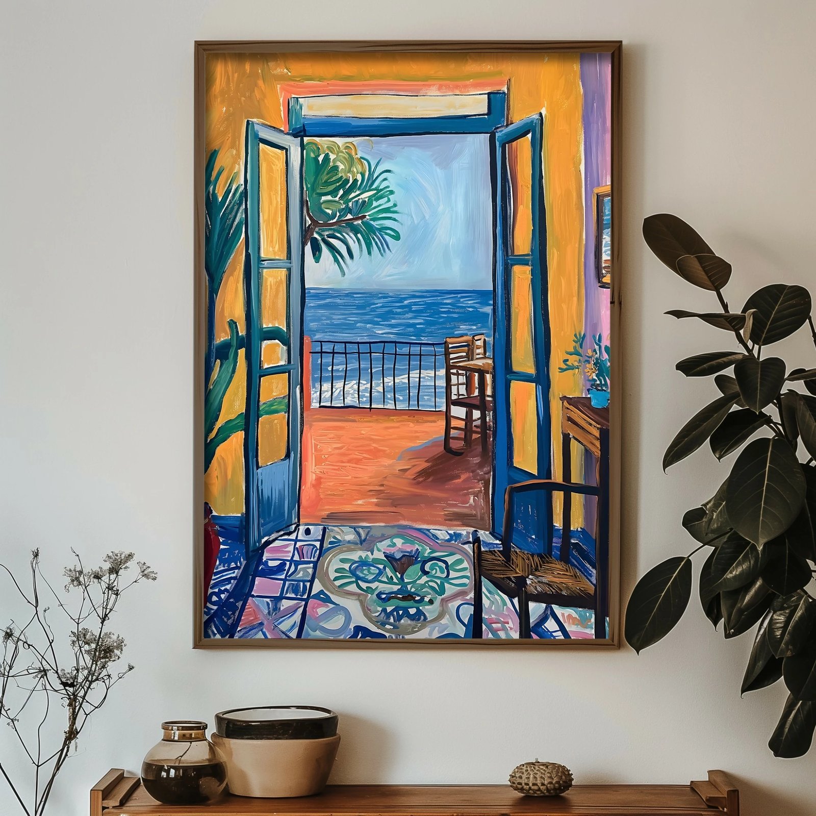 Pikturë dekorative me kornizë MDF, Wallity, GE023-L