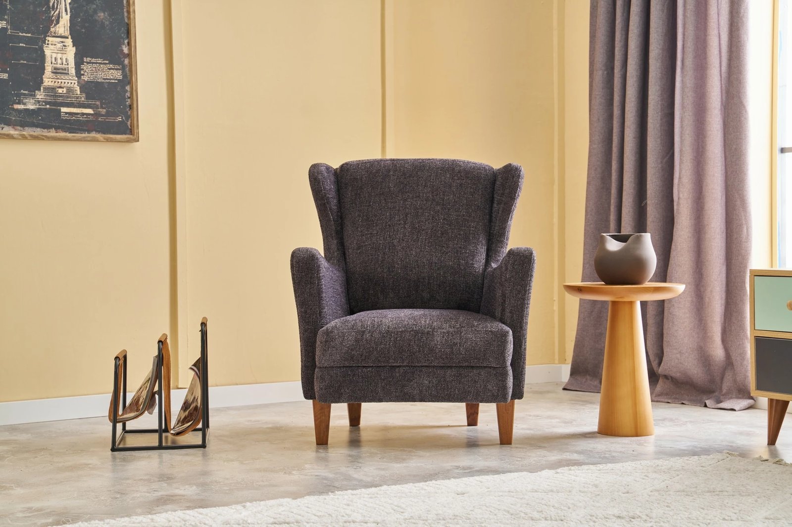 Karrige Wing Atelier del Sofa, Lola Prestij, anthracite