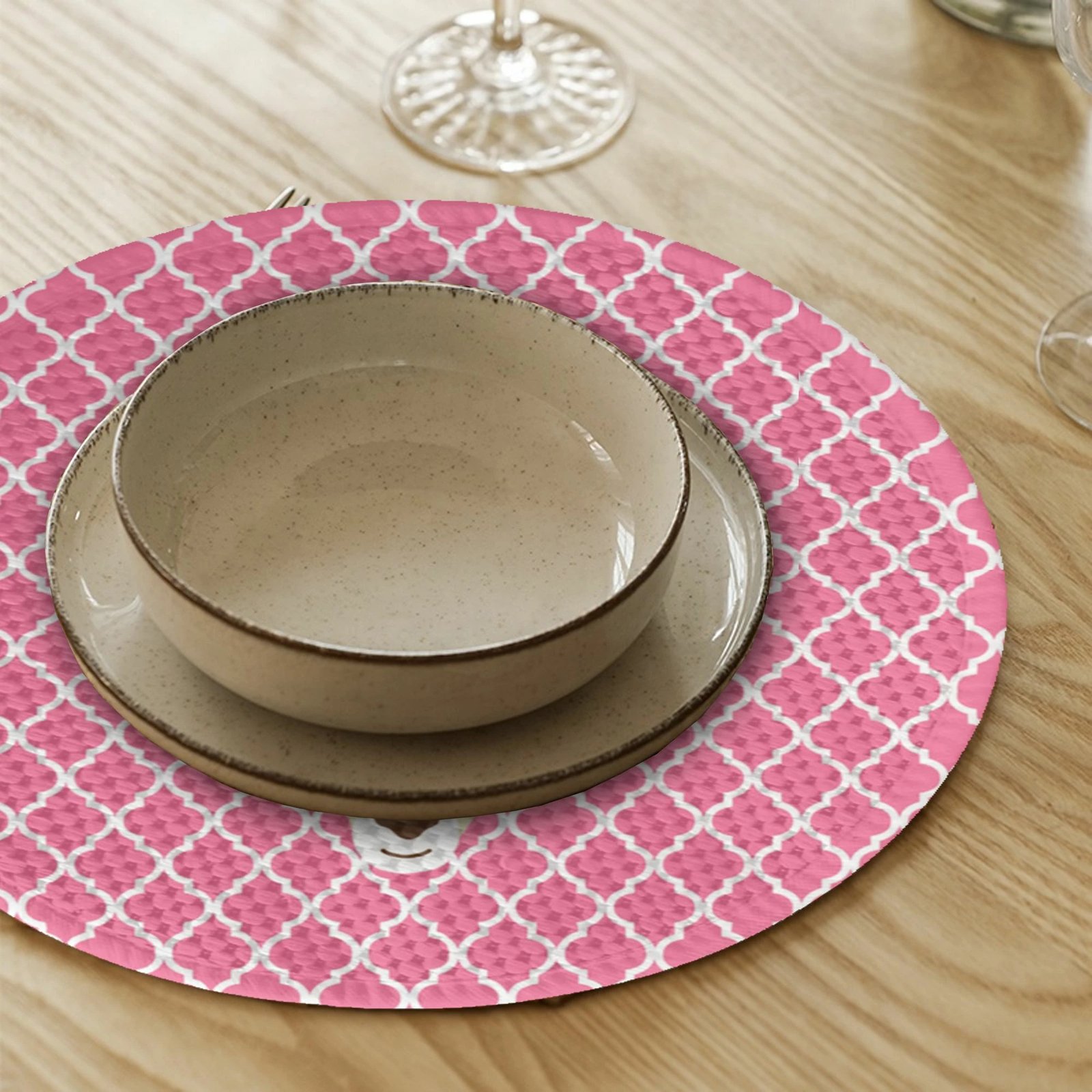 Set nënshtruesish tavoline Hermia Concept, shumëngjyrësh, 4 copë, 37cm