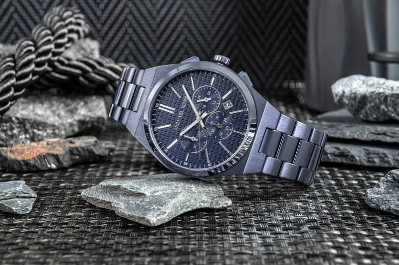 Orë dore për meshkuj Michael Kors, blu