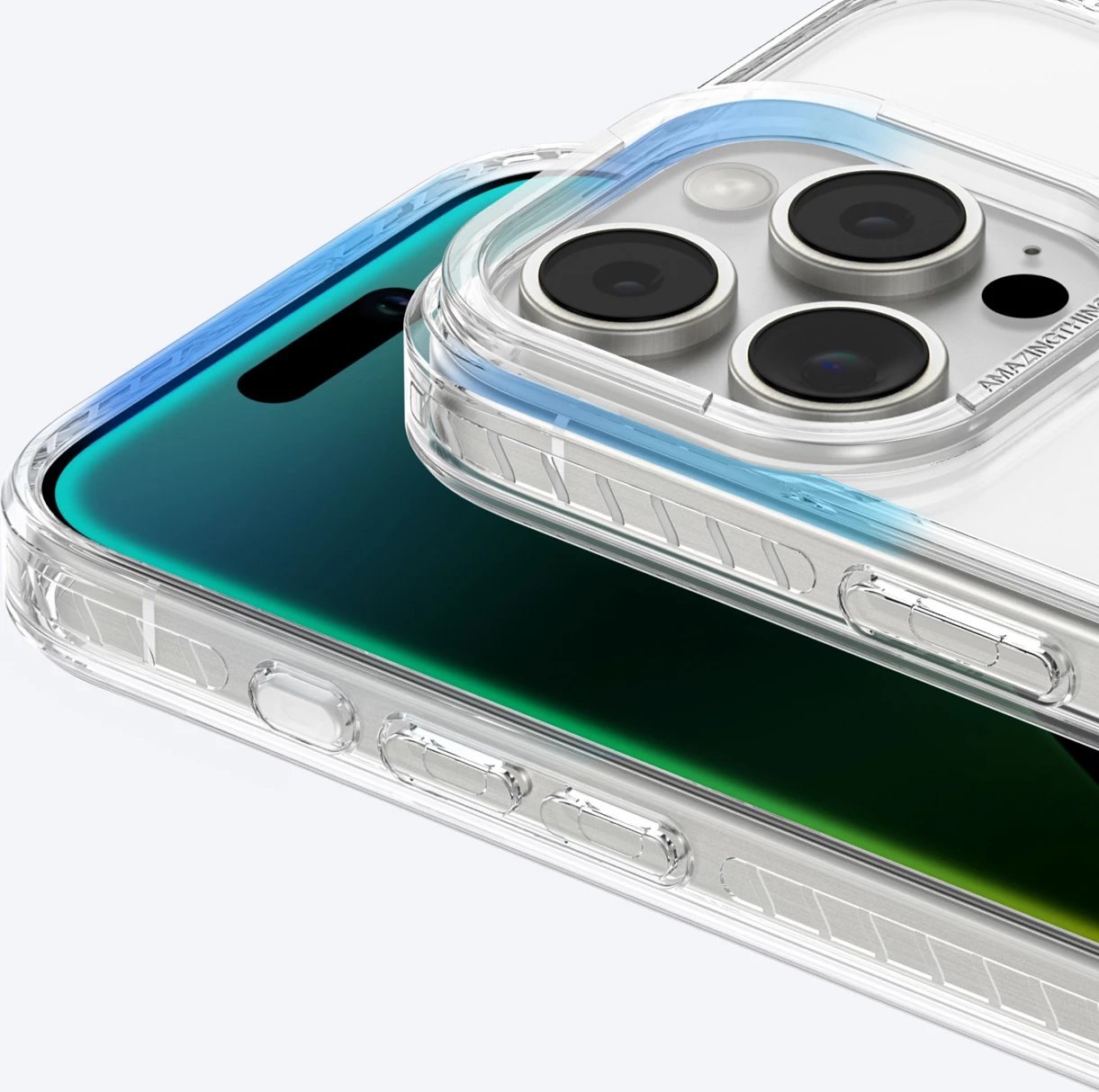 Mbështjellës AmazingThing Titan Pro Mag Case me unazë magnetike për iPhone 16 Pro Max, Transparent