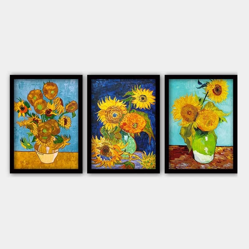 Pikturë dekorative me kornizë (3 copë), Wallity, 3SC_UN1254789_3545