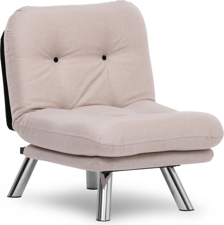 Krevat-karrige një vendësh, Atelier del Sofa, Misa Small Solo v2, krem