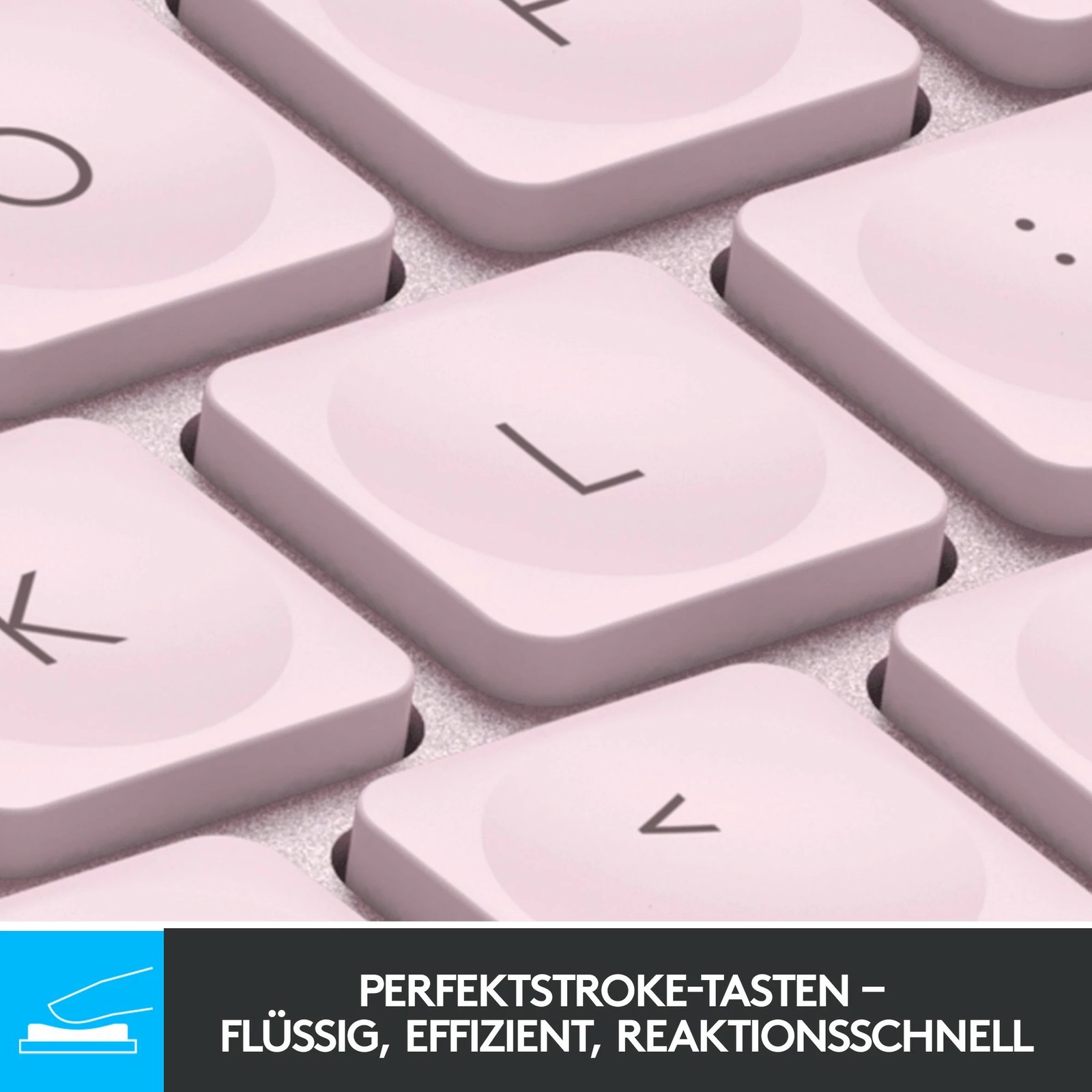 Tastierë wireless Logitech MX Keys Mini, me ndriçim, rozë
