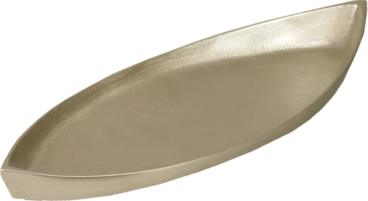 Tabaka dekorative KEN, alumin, ngjyrë shampanjë, 50x18x5cm