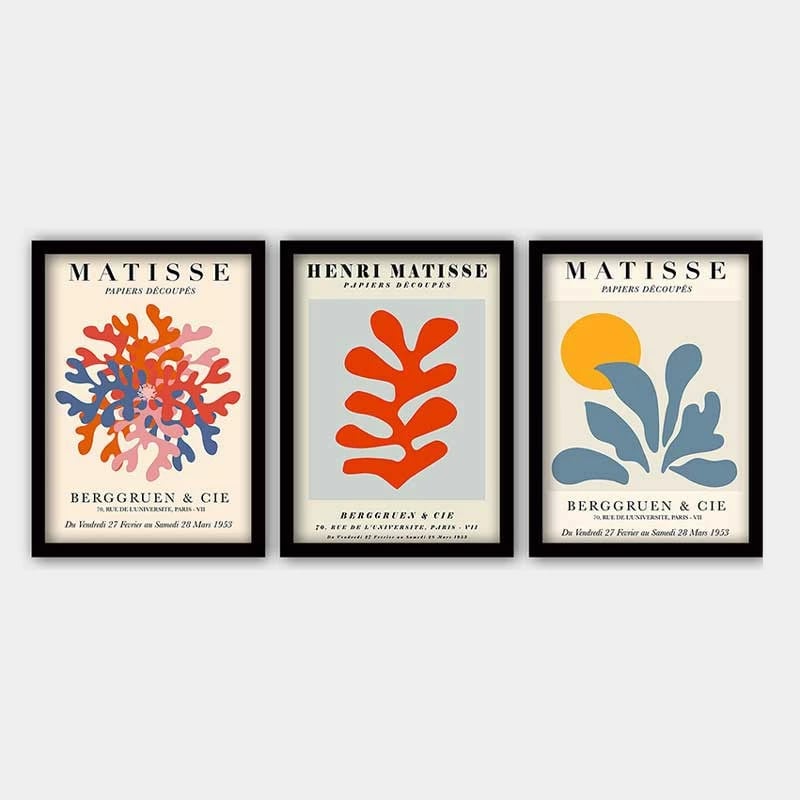 Pikturë dekorative me kornizë (3 copë), Wallity, 3SC_UN161162 _3545