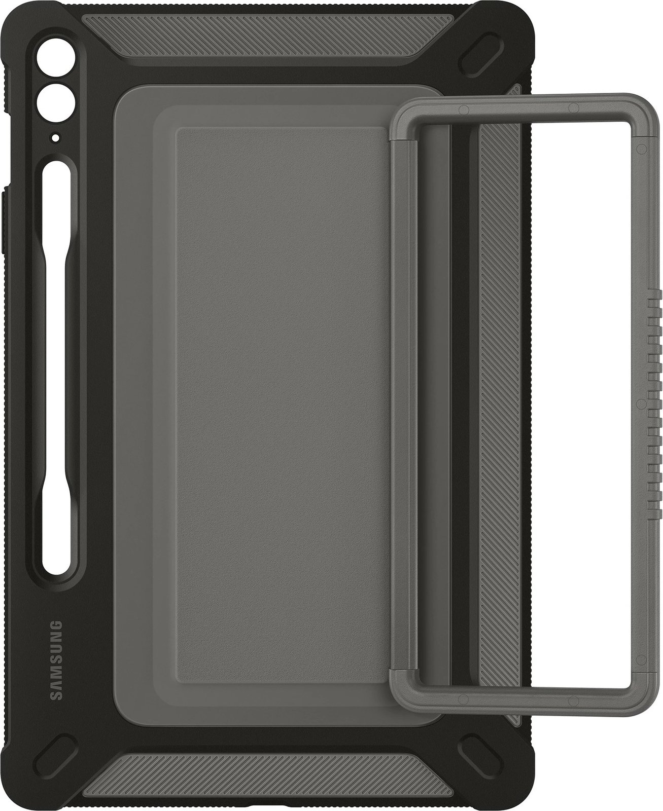 Mbështjellës Samsung Galaxy Tab S9 FE+ i zi, me pen loop dhe stand mode