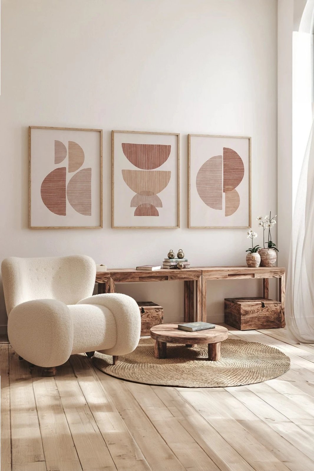 Pikturë dekorative me kornizë (3 copë), Wallity, 3Dartsohoset56