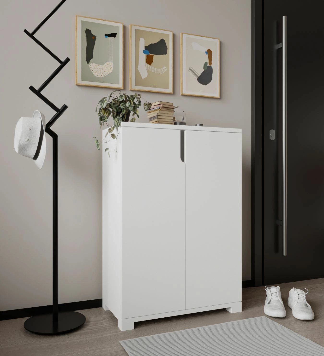 Dollap për këpucë Skye Decor, Venedik, i bardhë