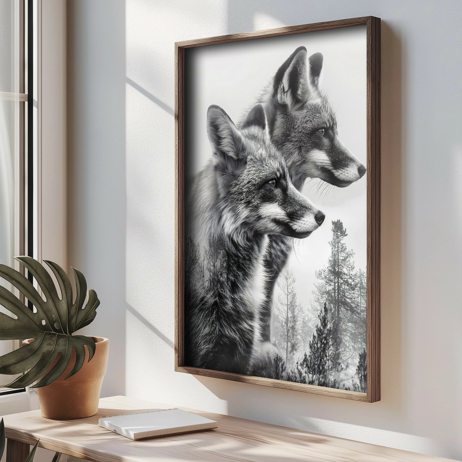 Pikturë dekorative me kornizë MDF Wallity, TUN096-L, shumëngjyrëshe, 35x47x2cm