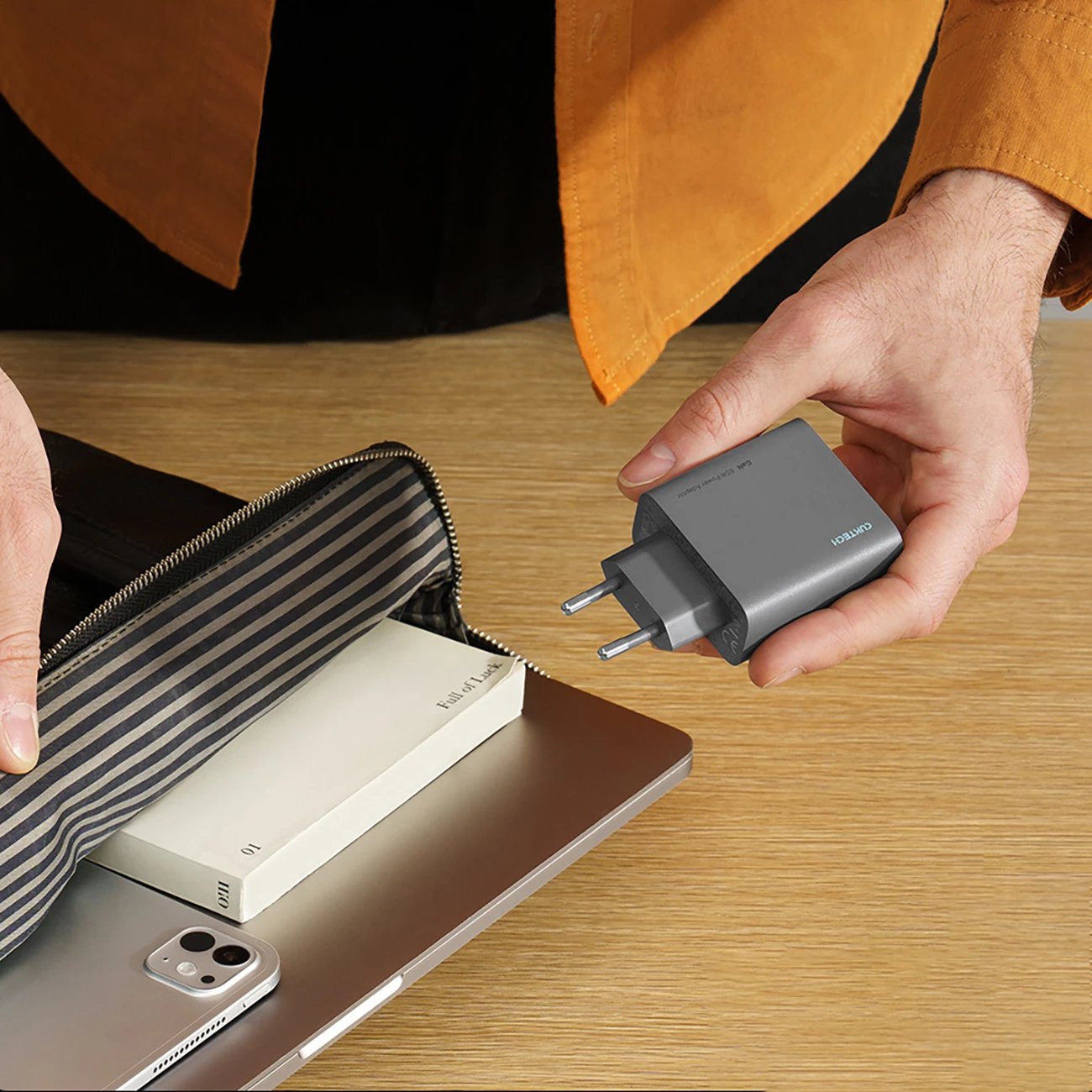 Karikues muri Cuktech CUKAD653EUGR, 65W, 2x USB-C, 1x USB-A, Gri
