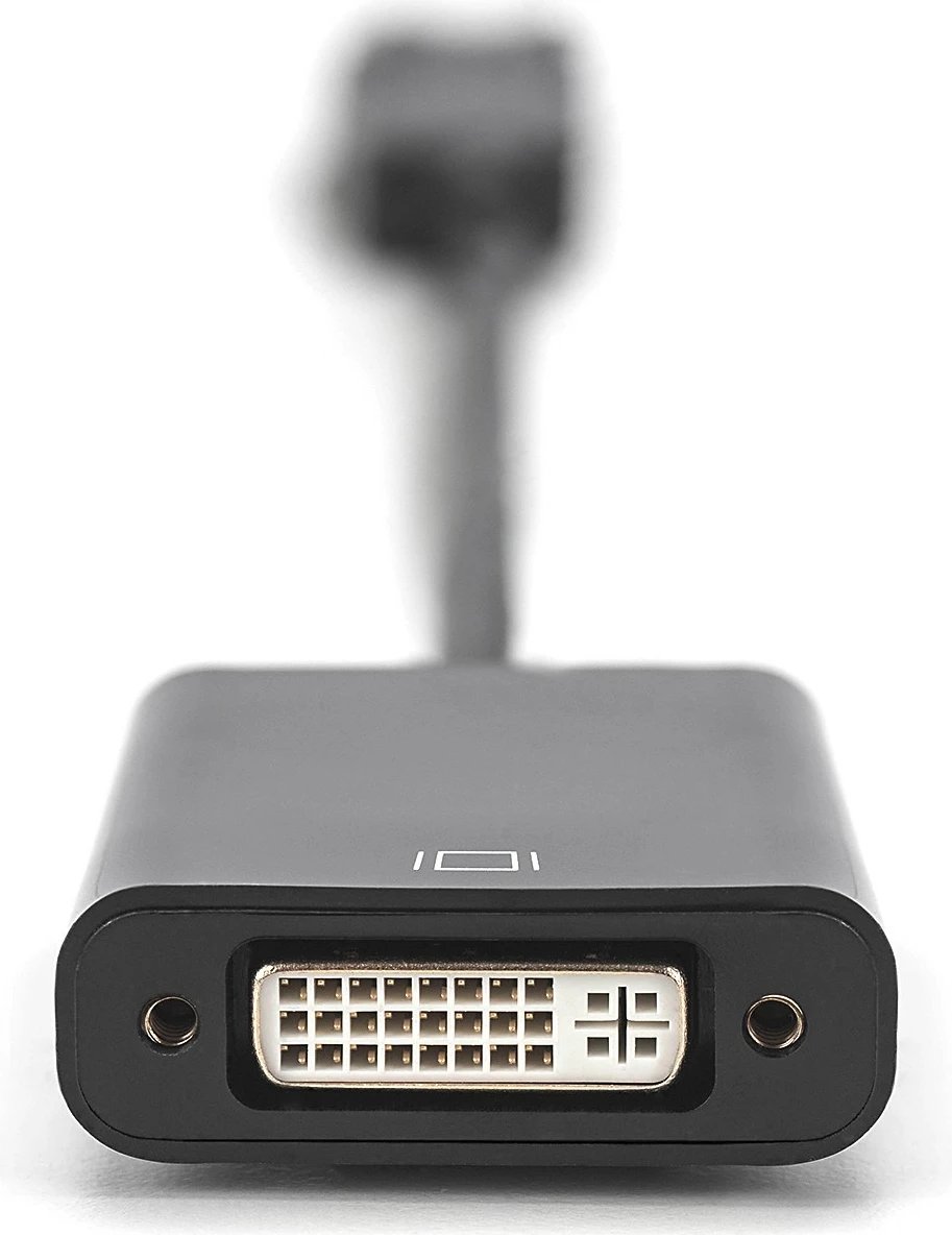 Adapter aktiv Digitus, Mini DisplayPort në DVI-I, 0.15m, i zi