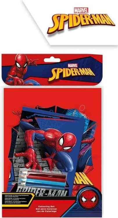 Set për pikturë EUROSWAN Spiderman me lapsa me ngjyra