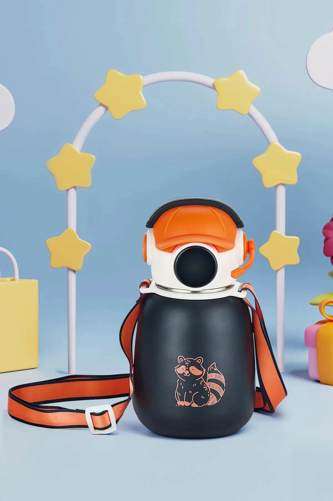 Termus Hermia Concept, ngjyrë e zezë dhe portokalli, MCH0011170, 500ml