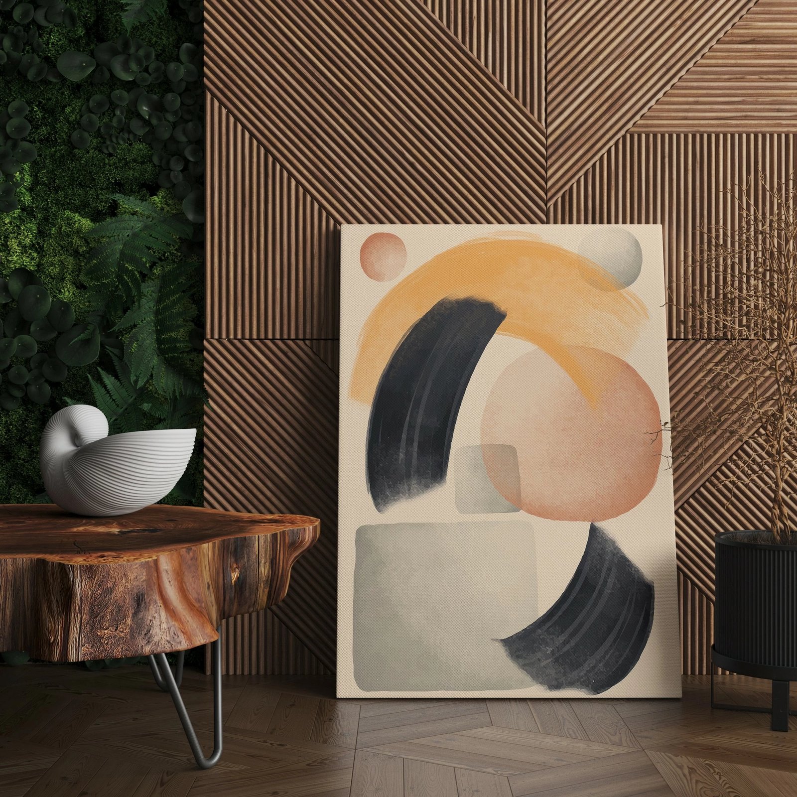 Pikturë dekorative në kanavacë, shumëngjyrëshe, ASR_CNV25-27, 70x100cm