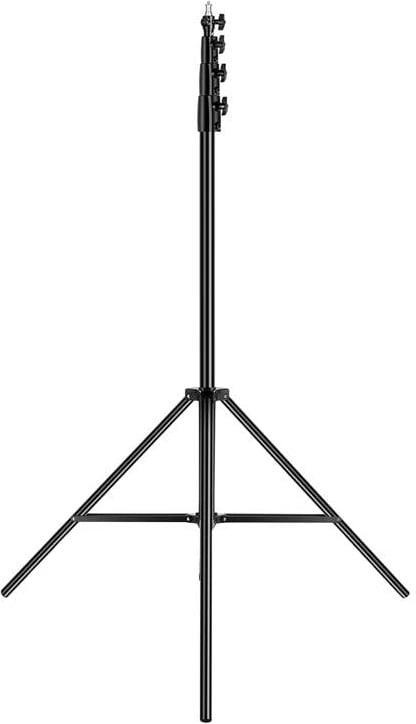 Tripod ndriçimi, Neewer, B0BTL5XYN6, 140–400 cm, me amortizim ajri, kapacitet 3 kg, vidë 1/4"–3/8", e zezë