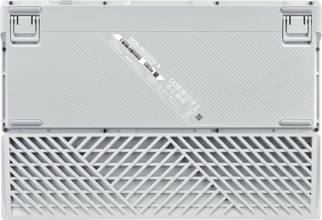 Tastierë Asus ROG Azoth X, mekanike, RGB, wireless/wired, 75%, bardhë-zi