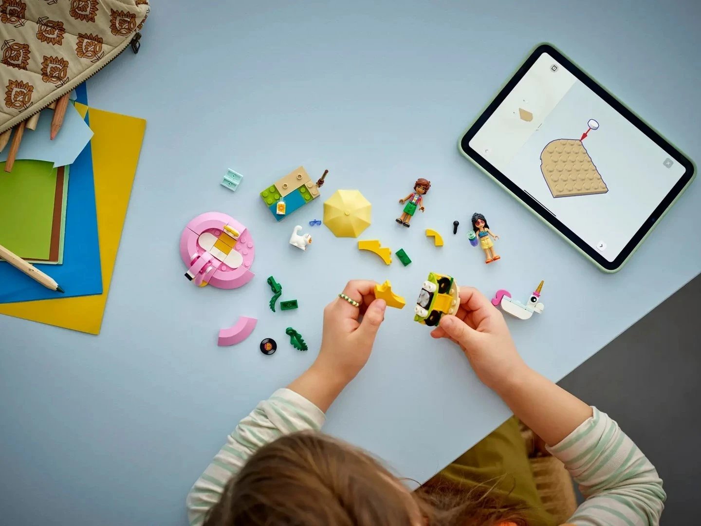 Set lodrash LEGO Friends 42658 Unicorn & Flamingo Pool Party, 99 pjesë Set lodrash LEGO Friends 42658 Unicorn & Flamingo Pool Party, 99 pjesë