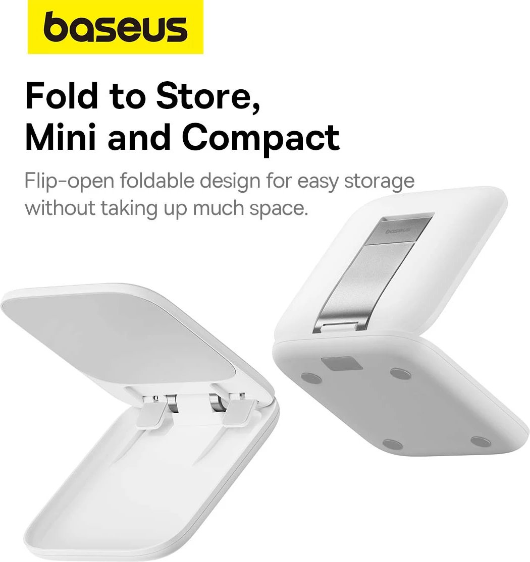 Mbajtëse tabletë Baseus BS-HP009 Seashell Series, e palosshme, e bardhë