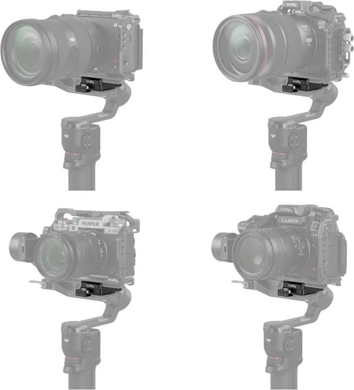 Pllakë montimi SmallRig 4195 Arca swiss për DJI RS3 Mini, e zezë