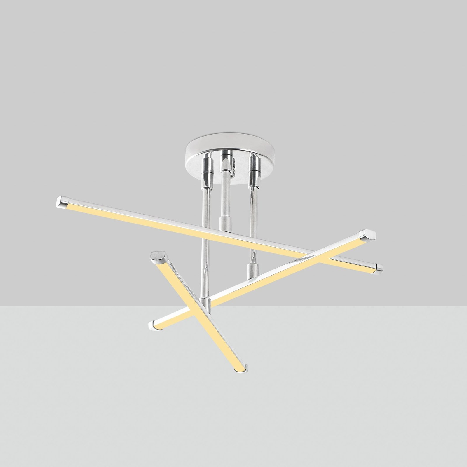 Llambë tavani Opviq, Ledflower-13652, krom, 51x26cm