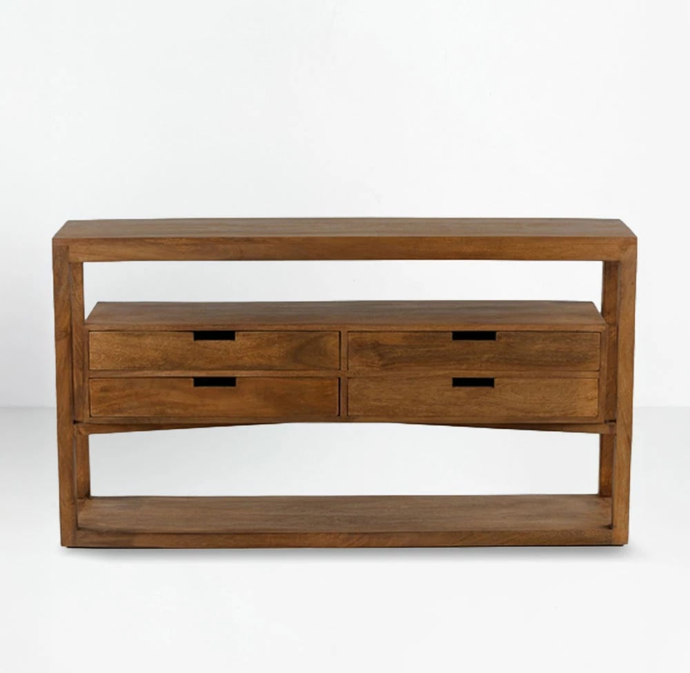 Konsol Elis, ngjyrë natyrale, 140x33x76cm