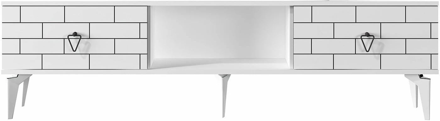 Komodë TV Skye Decor, Varna, e bardhë