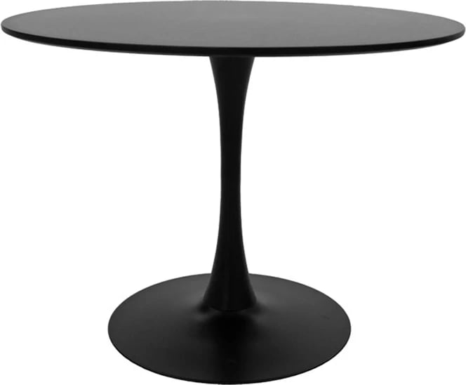 Tavolinë me karrige Balou-Noor, set 5 copë, MDF i zi, karrige kadife të gjelbra, D120x73cm