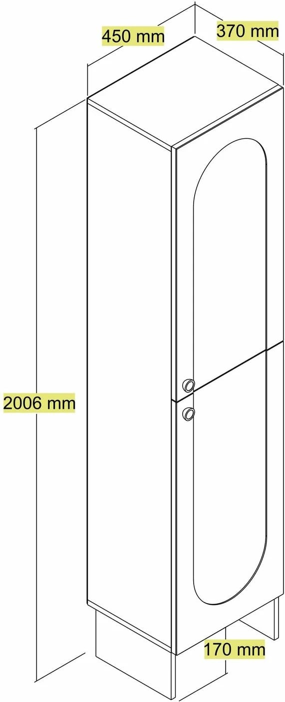 Stendë për korridor Skye Decor, Palermo L, krem-travertin