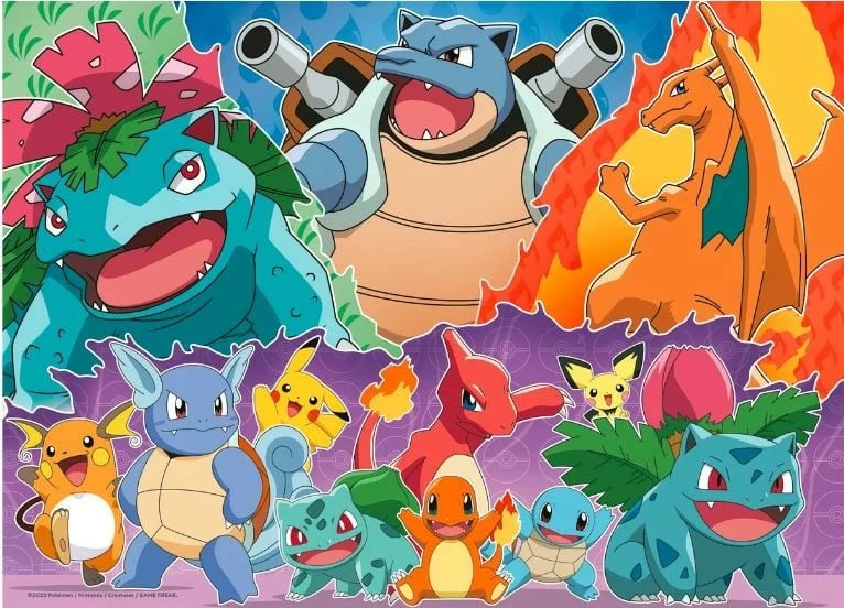 Puzzle Pokemon Ravensburger 4x100 pjesë për fëmijë