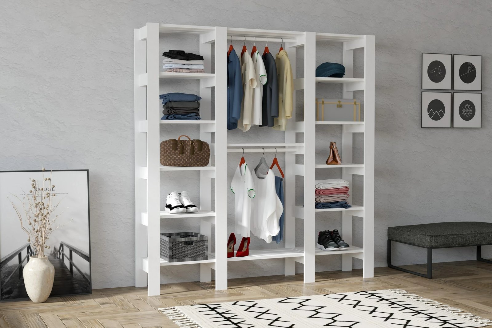 Dollap Hanah Home, City, ngjyrë e bardhë