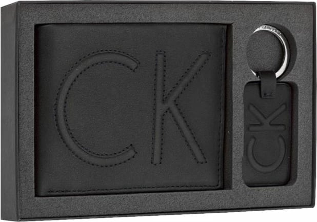 Portofol për meshkuj Calvin Klein, i zi