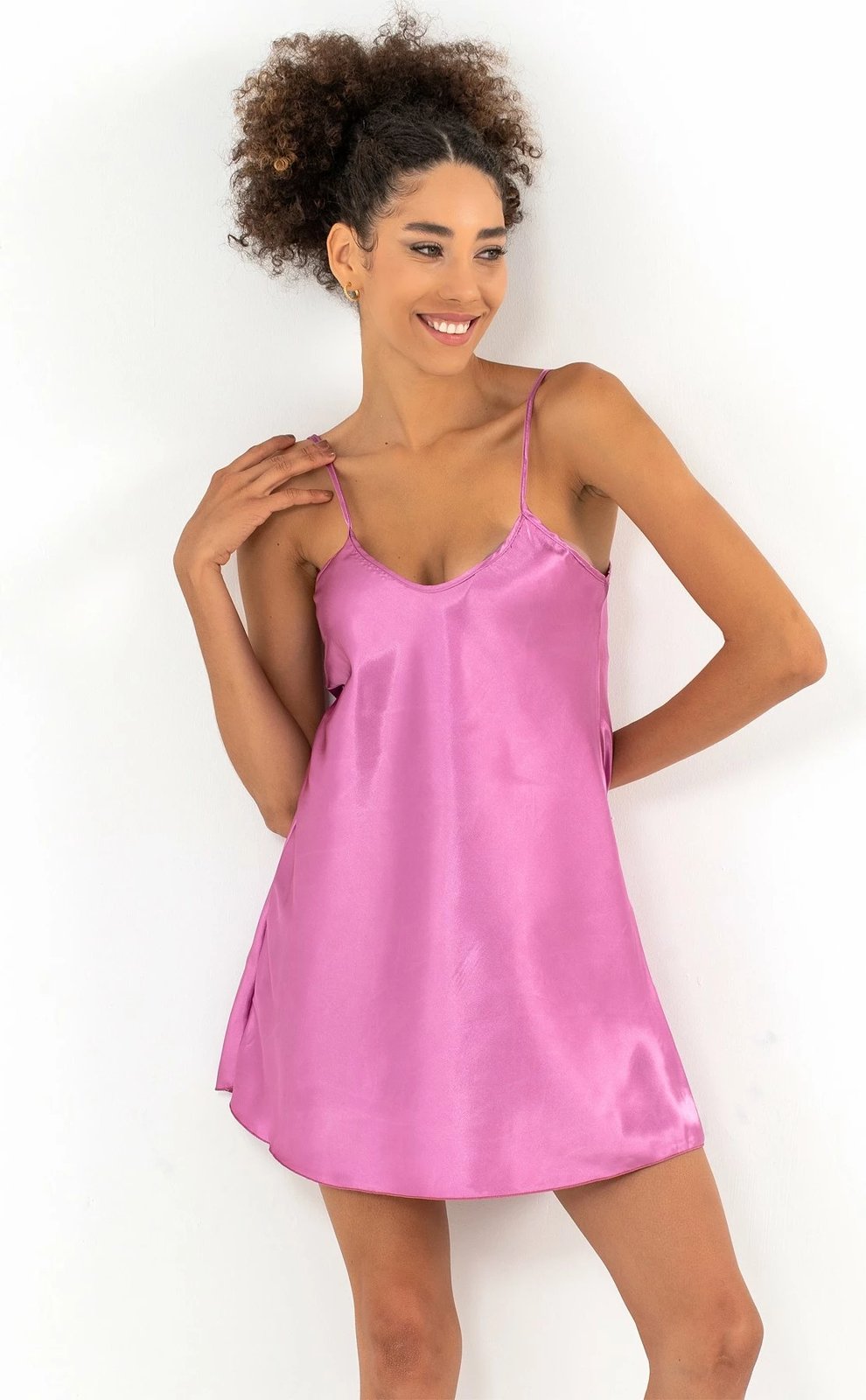 Këmishë nate Jumeon, ngjyrë dusty rose, 001-018566