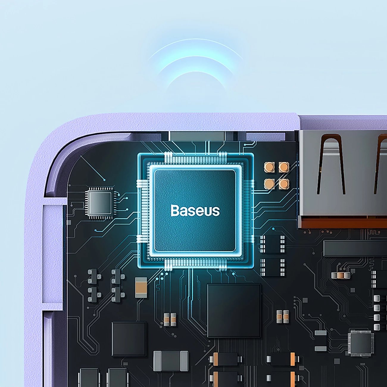 Powerbank Baseus Airpow 10000mAh, 20W, Violet