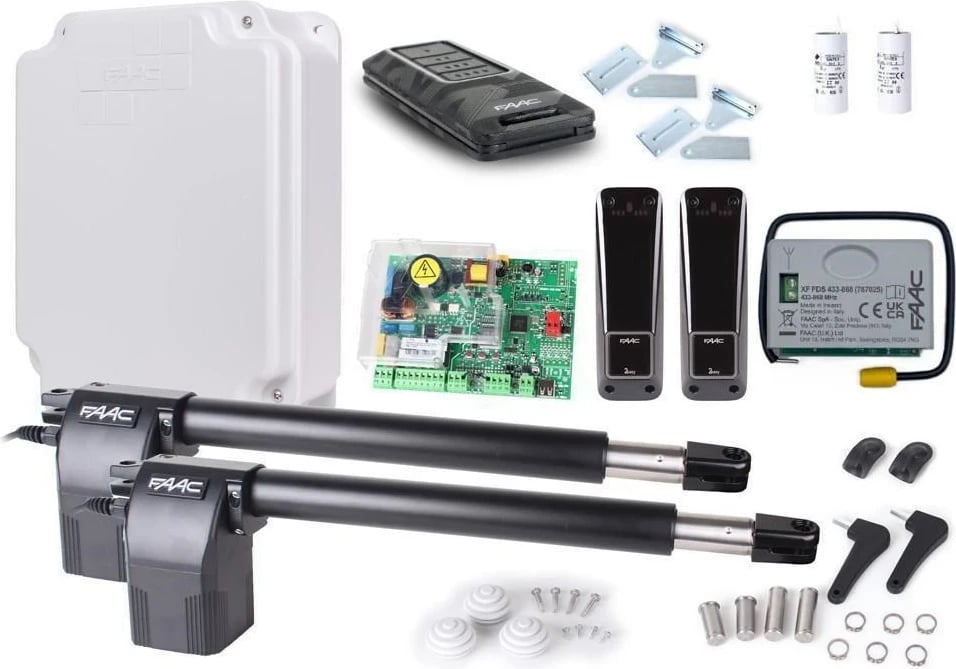 Set automatizimi portash FAAC Alfa Long FDS 414, për porta me dy krahë