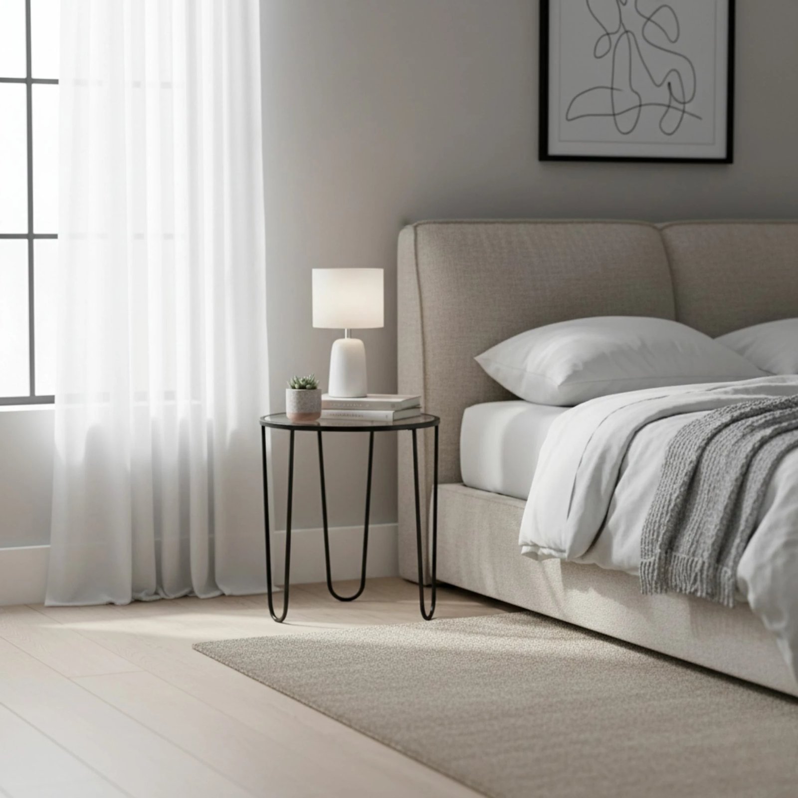 Tavolinë kafeje moderne, xham i temperuar, Skye Decor, Shb-033