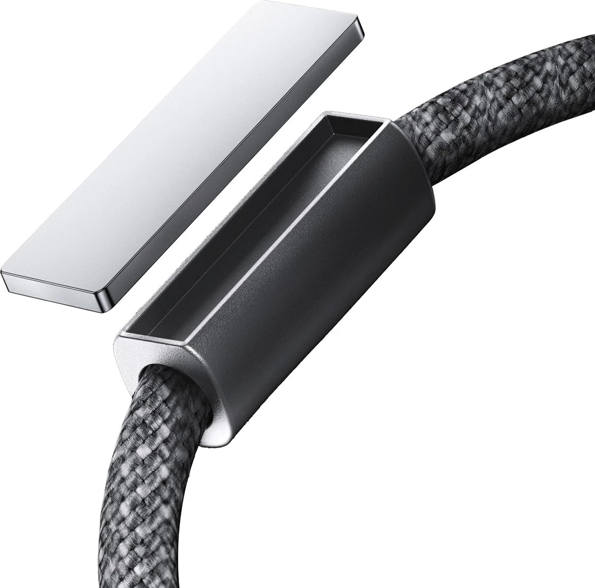 Kabllo Joyroom S-A50 Unlimited Series, USB-C në Lightning, 1.2m, 30W, me organizues magnetik, Gri