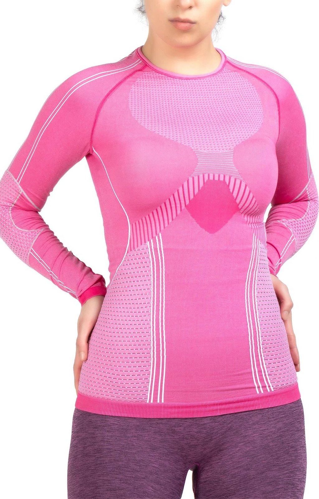 Bluzë për gra, Jumeon, 237-009210, ngjyrë hiri, rozë