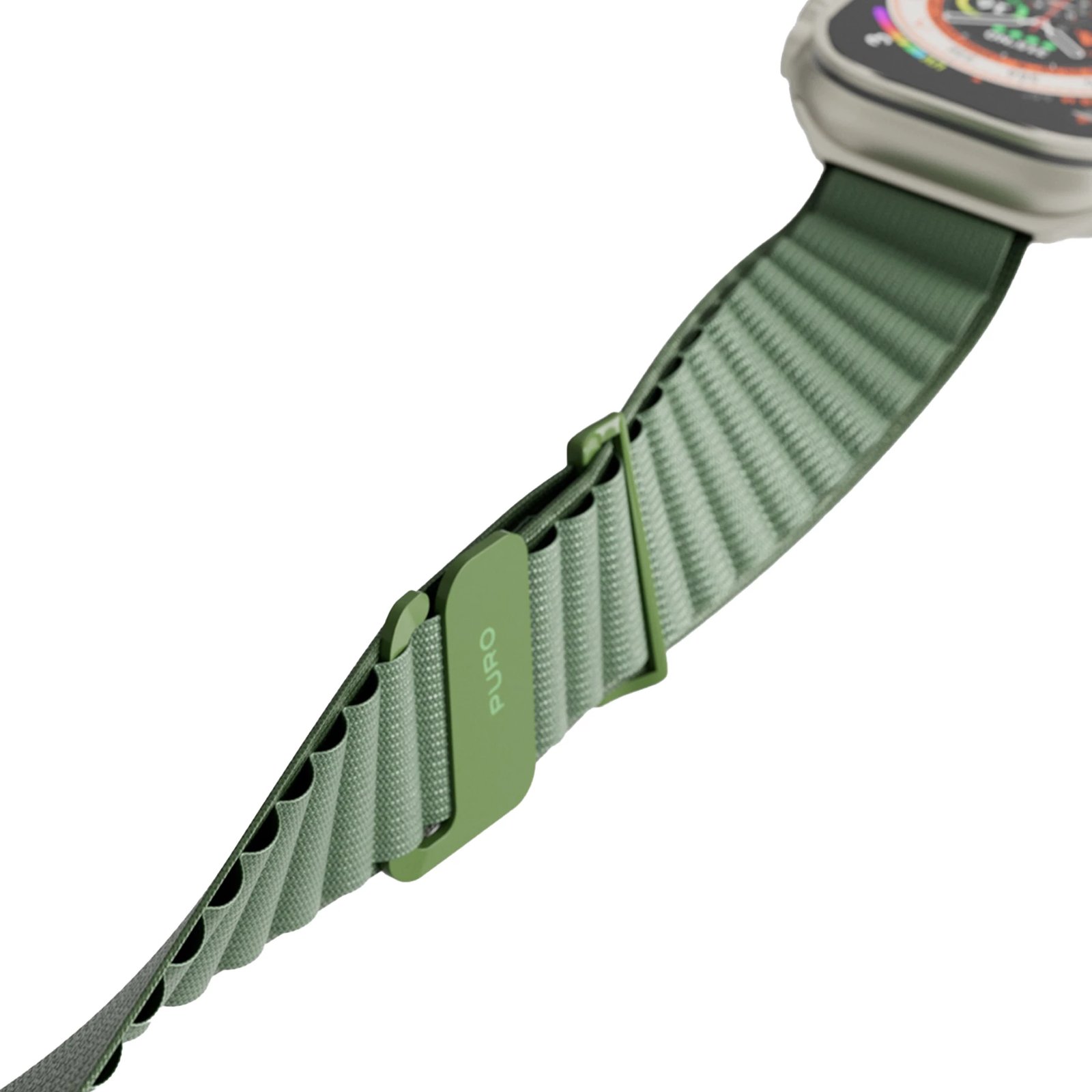 Rrip najloni për Apple Watch Puro Extreme, 42/44/45/49mm, e gjelbër e errët