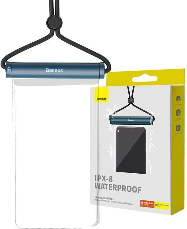 Mbështjellës i papërshkueshëm nga uji për celular Baseus AquaGlide, cilindër bllokues, blu